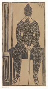 Harlekýn od Samuel Jessurun de Mesquita (signed by artist)