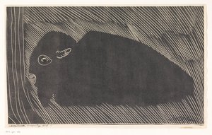 Ležící bizon od Samuel Jessurun de Mesquita (signed by artist)