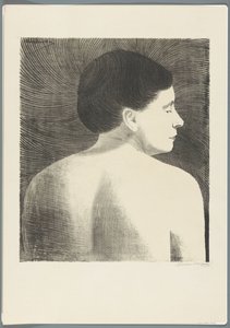 Ženský akt při pohledu zezadu od Samuel Jessurun de Mesquita (signed by artist)