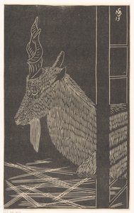 Markhorská koza (sedící jelen v kleci) od Samuel Jessurun de Mesquita