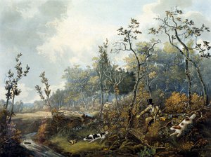 Woodcock Shooting, vyryto H.C. Pyall od Samuel John Egbert (after) Jones