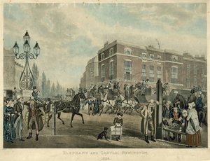 Elephant and Castle, Newington, Londýn, 1826