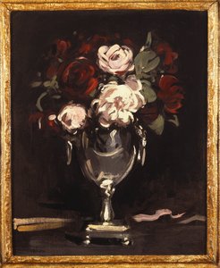 Červené a bílé růže ve stříbrné urně, c.1897 od Samuel John Peploe