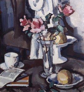 Zátiší s červenými růžemi, cca 1931 (olej na plátně) od Samuel John Peploe