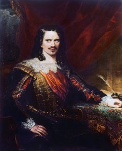 Englanninkielisen ohjaajan ja teatterijohtajan Charles John Keanin (1811-1868) muotokuva, Samuel John Stump (kuoli vuonna 1863) öljy kankaalle