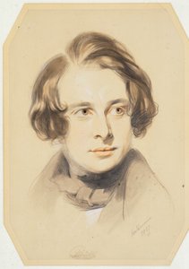 Raný portrét Charlese Dickense, 1837 (křída, pastel a tužka na papíře)