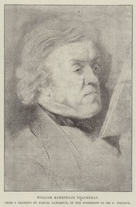 William Makepeace Thackeray od Samuel Lawrence