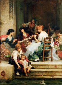 Benátský život, 1884 od Samuel Luke Fildes
