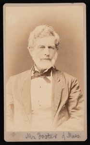 Portrét pana Fostera z Massachusetts, mezi 1876 a 1880. od Samuel Montague Fassett