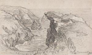 Stránka z Cornish Sketchbook: Cornwall 30 od Samuel Palmer