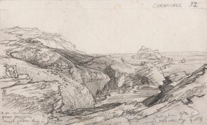 Stránka z Cornish Sketchbook: Cornwall 32 od Samuel Palmer