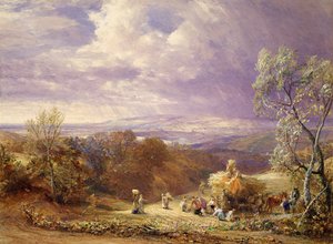 Sklizeň (wc a barva karoserie na papíře) od Samuel Palmer