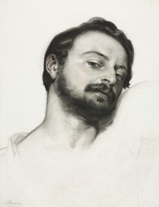 Hlava muže od Samuel Palmer