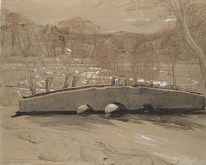 Most v Shorehamu, ca. 1829. od Samuel Palmer