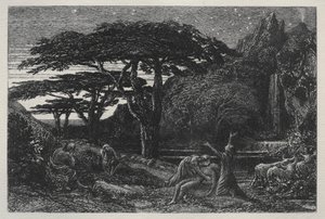 Cypřišový háj, 1883. od Samuel Palmer