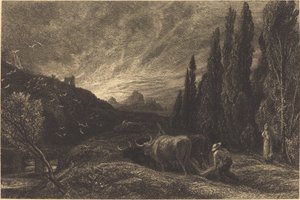 Raný oráč od Samuel Palmer