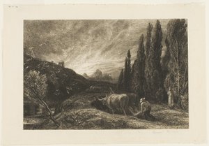 Raný oráč od Samuel Palmer