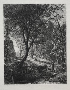 Chata pastevce od Samuel Palmer