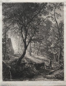 Chata pastevce od Samuel Palmer