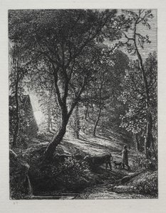 The Herdsmans Cottage, 1850. od Samuel Palmer