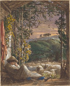 Spící pastýř; Brzy ráno od Samuel Palmer