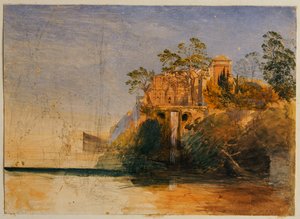 Vodní varhany, Tivoli od Samuel Palmer