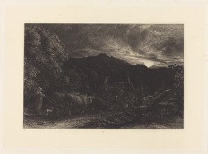 Unavený oráč od Samuel Palmer