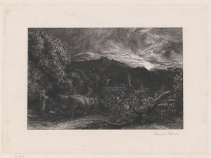 Unavený pluh od Samuel Palmer
