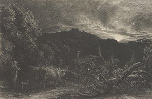 Unavený oráč nebo pastevec nebo Tardus Bubulcus začal v roce od Samuel Palmer