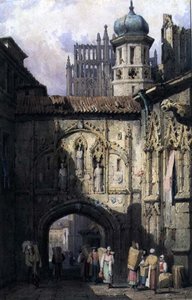 Pohled v Norimberku, kolem roku 1823 (akvarel na papíře) od Samuel Prout