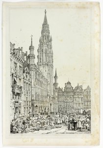 Hotel de Ville, Brusel od Samuel Prout