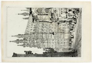 Radnice, Leuven od Samuel Prout