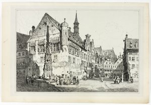 Rathův dům, Ulm od Samuel Prout