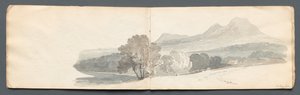 Náčrtník: Eildon Hills, 1814. od Samuel Prout