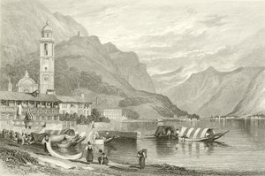 Jezero Como, Itálie od Samuel Prout