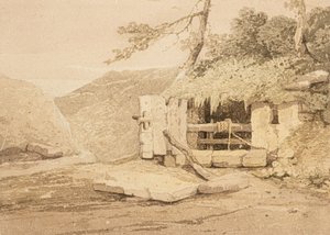 Hlava studny (akvarel) od Samuel Prout