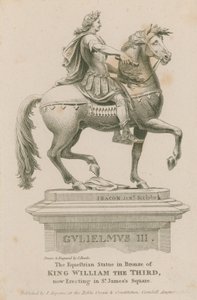 Jezdecká socha krále Viléma III od Samuel Rawle