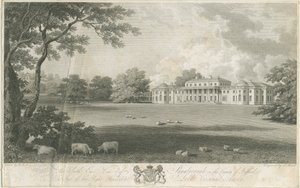 Shugborough Hall: rytina, nd [c 1802] od Samuel Rawle