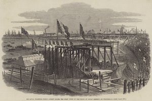 Jeho královská výsost princ Albert pokládá ve středu v Great Grimsby první kámen doků od Samuel Read