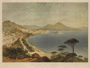Neapolský záliv (chromolitho)