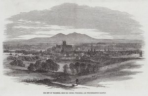 Město Worcester, z Oxford, Worcester a Wolverhampton Railway od Samuel Read