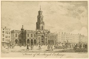 Před Royal Exchange, Londýn od Samuel Wale