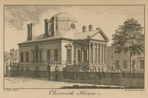 Celkový pohled na Chiswick House od Samuel Wale