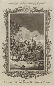 Král Richard III. zabit na Bosworthském poli od Samuel Wale