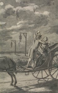 Vražda v kočáru (pravděpodobně návrh pro The Tyburn Chronicle) od Samuel Wale
