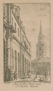 Část Meuse a kostel svatého Martina od Samuel Wale