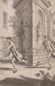 The Pursuit (pravděpodobně návrh pro The Tyburn Chronicle) od Samuel Wale