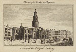 Přední část Royal Exchange v City of London od Samuel Wale