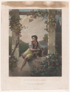 Chlapec s kloboukem plným hroznů Le Voleur de Raisin (název na objektu) od Samuel William Reynolds (I)