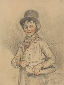 Chlapec s košíkem od Samuel de Wilde